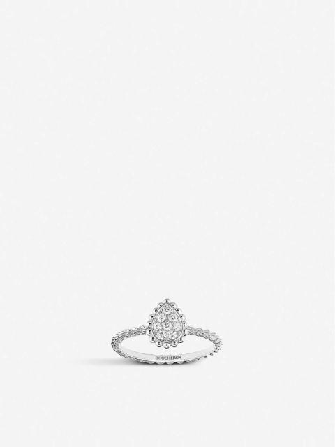 Boucheron Serpent Bohème 18ct white-gold and 0.15ct diamond ring