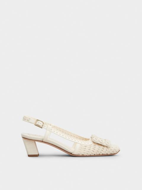 Roger Vivier Belle Vivier Slingback Pumps in crochet