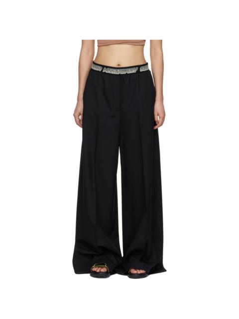 Stella McCartney Black Logo Tape Trousers