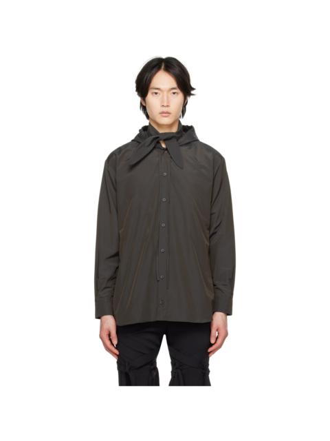 STRONGTHE SSENSE Exclusive Black Self-Tie Shirt