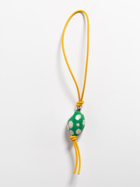 JW Anderson MURRINA BEADED CHARM IN GREEN & MULTI