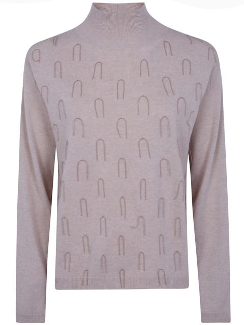 FABIANA FILIPPI Sweater Wool Blend "Platinum Turtle Neck"