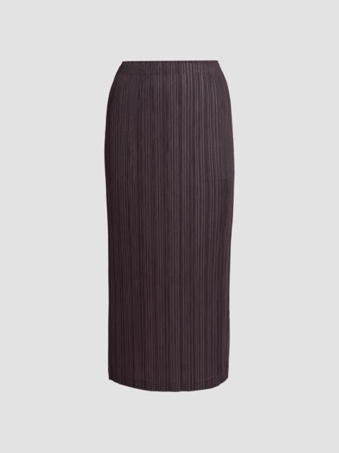 Pleats Please Issey Miyake Women's Thicker Bottoms Plissé Midi Skirt - Charcoal