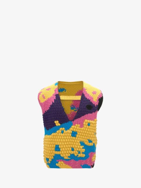 JW Anderson TEXTURED V CUT-OUT VEST