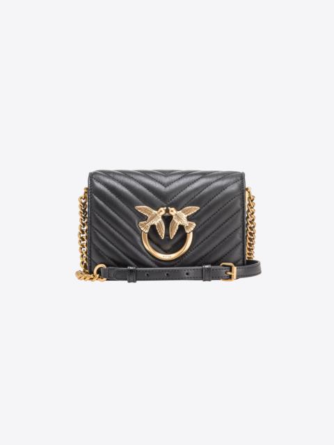 PINKO MINI LOVE BAG CLICK CHEVRON