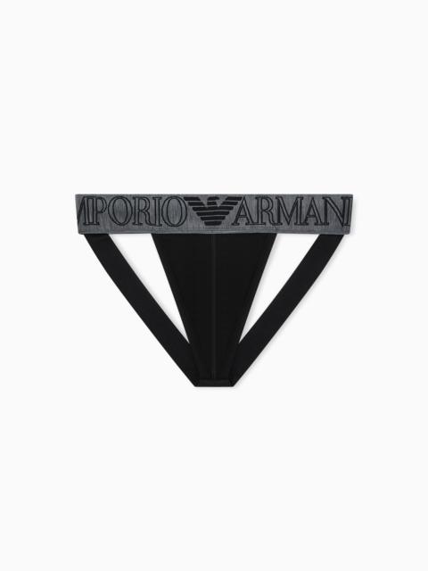EMPORIO ARMANI ASV MEGALOGO ORGANIC JERSEY JOCKSTRAP