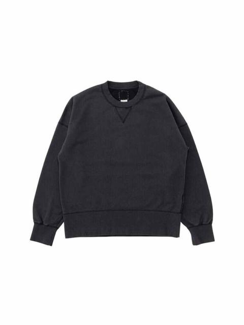 visvim COURT SWEAT L/S (C/WS) BLACK