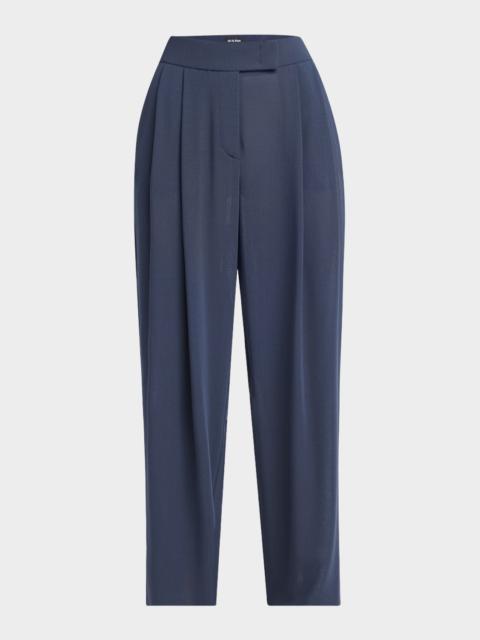 GIORGIO ARMANI Straight-Leg Virgin Wool Trousers