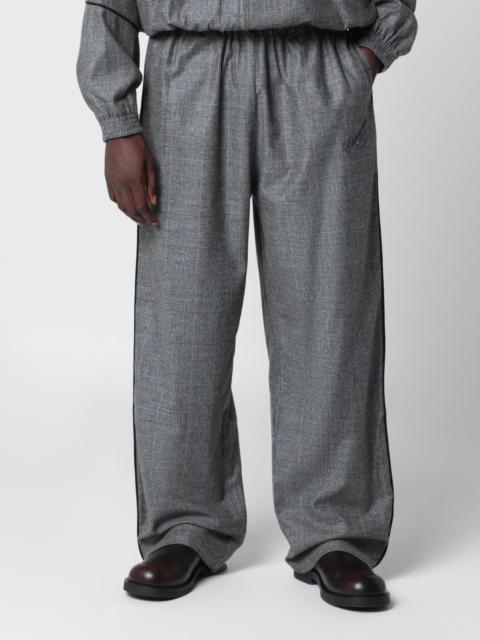 WILLY CHAVARRIA Ruff Rider Brown and Black Wool Blend Pants