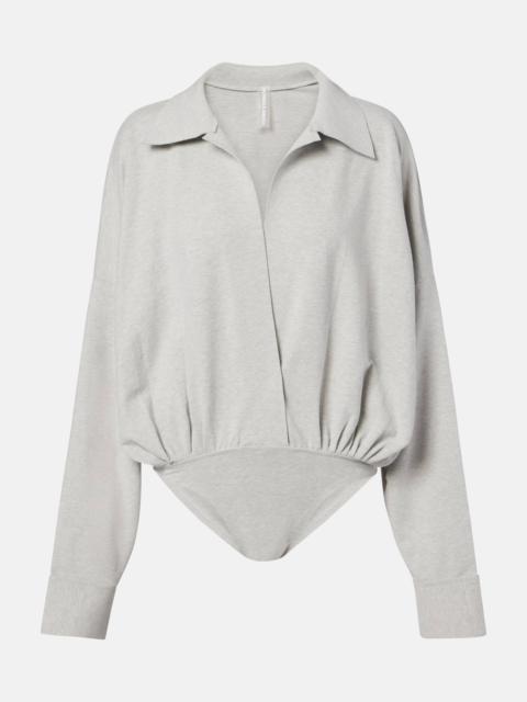 NORMA KAMALI Cotton-blend jersey bodysuit