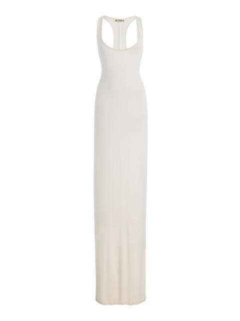 ÉTERNE Hedi Modal-Jersey Maxi Dress ivory