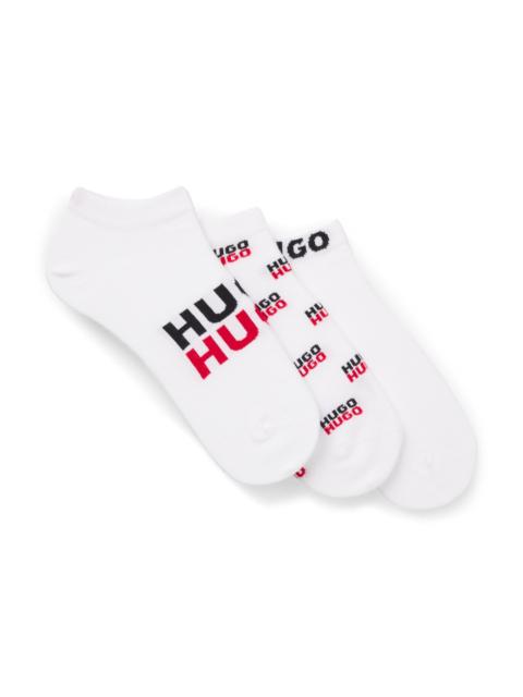 HUGO THREE-PACK OF ANKLE-LENGTH SOCKS