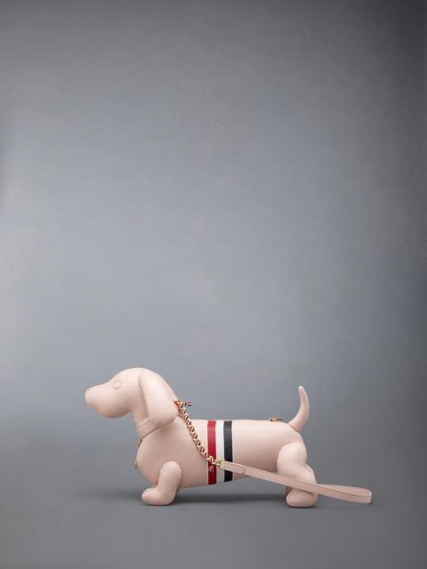 Thom Browne RWB STRIPE MINI HECTOR IN PEBBLE GRAIN LEATHER