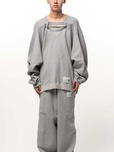 Maison MIHARAYASUHIRO Thermal Pullover Combined Sweatshirt