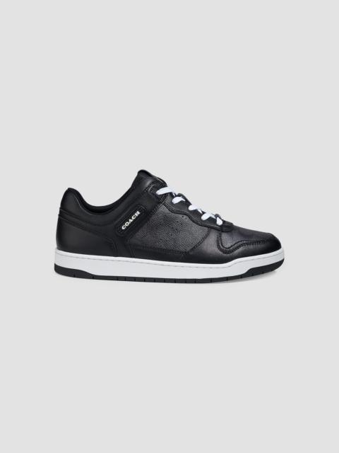 COACH Men's Signature Leather Monogrammed Sneakers - Black