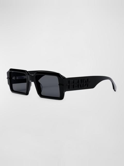 FENDI O'lock Acetate Rectangle Sunglasses