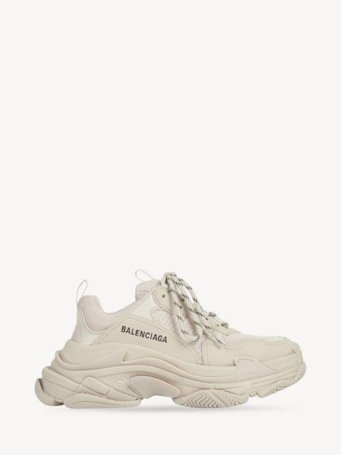 BALENCIAGA Women's Triple S Sneaker in Beige