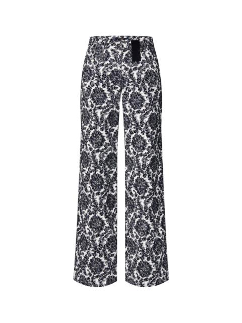 Louis Vuitton Sequin Flower Print Jeans