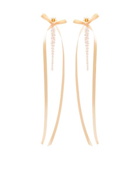 Simone Rocha ribbon bow dangle earrings
