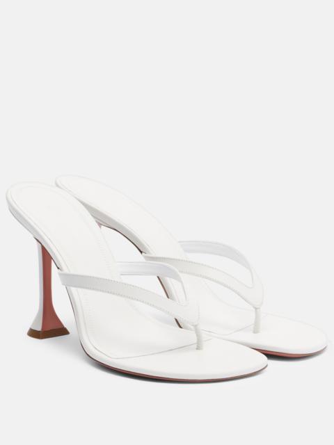 Amina Muaddi Juliette leather thong sandals