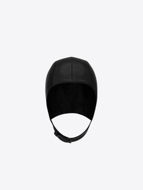 aviator hat in leather