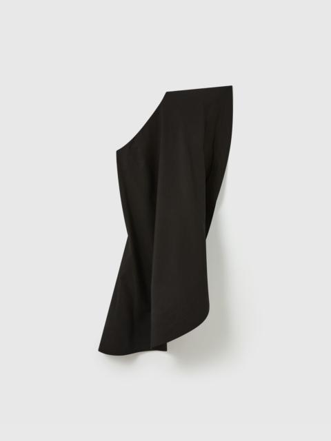 Stella McCartney Washed Cotton Asymmetric Mini Dress