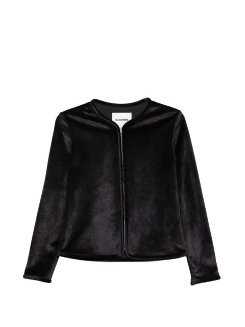 Jil Sander zip-up velvet jacket