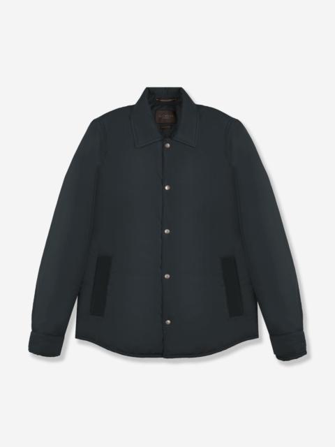 SLOWEAR Casual fit technical fabric padded overshirt