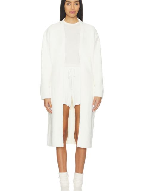 Barefoot Dreams CozyChic Luxe Robe With Rib Detail