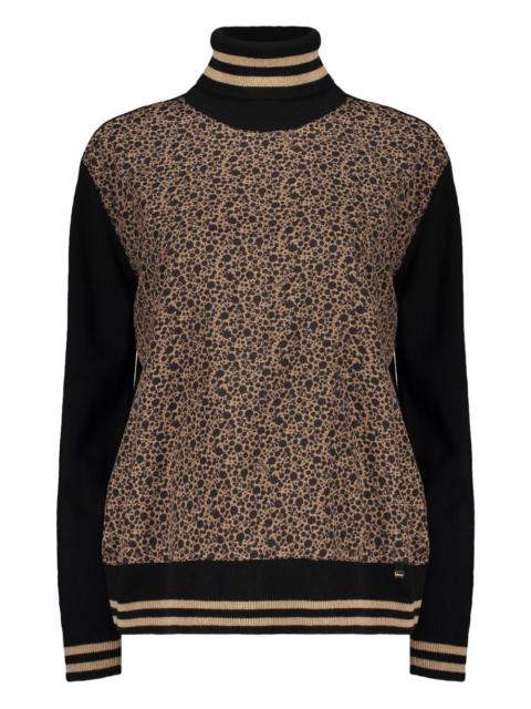 Herno printed high-neck sweater