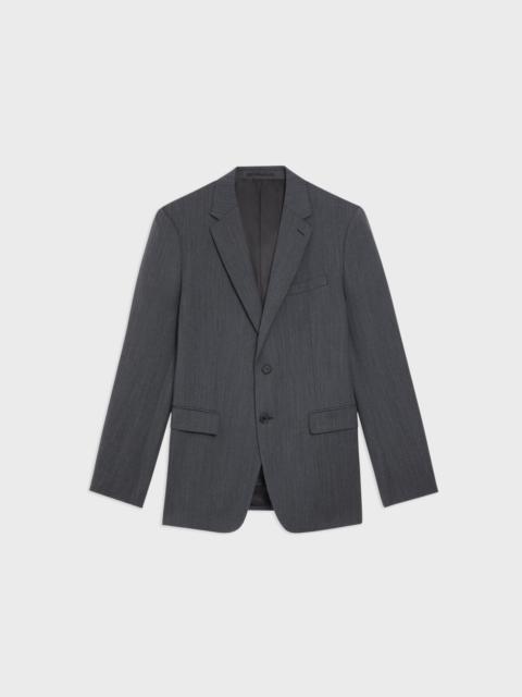 Theory Structured Blazer in Herringbone Stretch Wool
