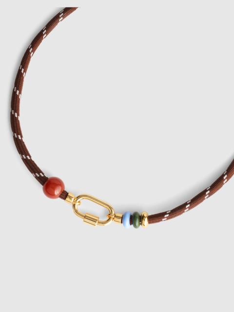 Madewell Semiprecious Carabiner Paracord Charm Necklace