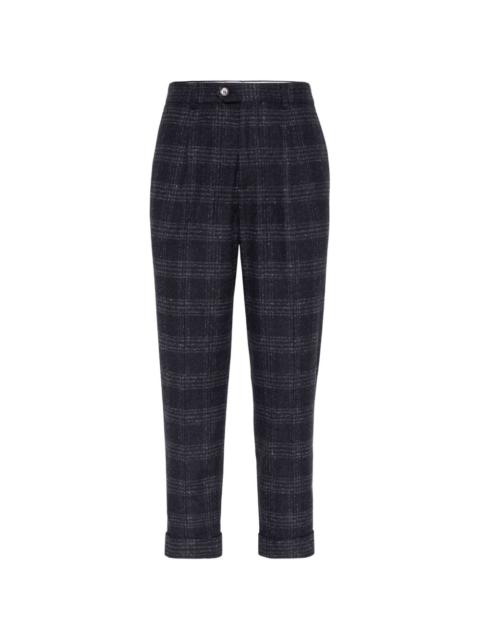 Brunello Cucinelli plaid tailored trousers