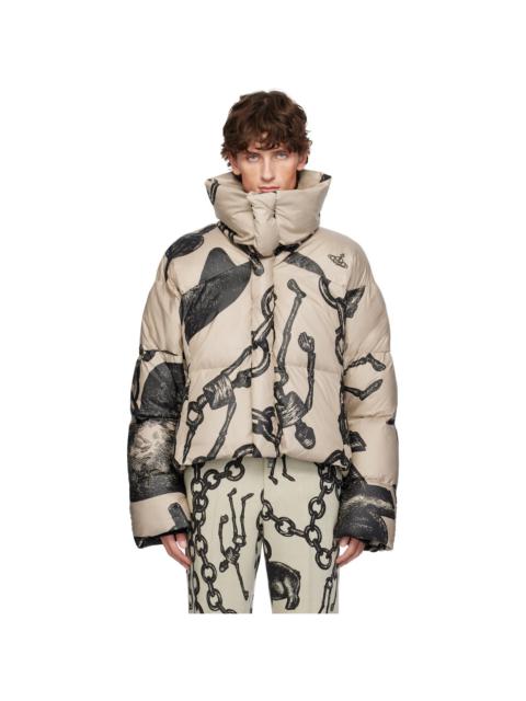 Vivienne Westwood Beige Hero Puffer Jacket