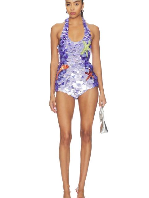 RETROFÊTE Isabele Embroidered Romper