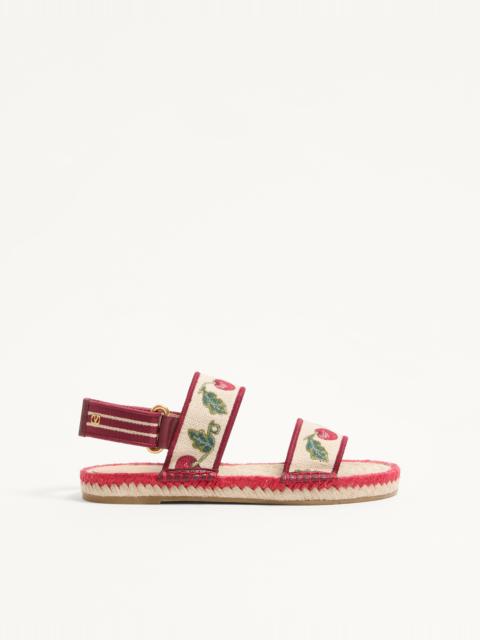 Valentino BRIBRI SANDAL WITH CHERRYFIC EMBROIDERY