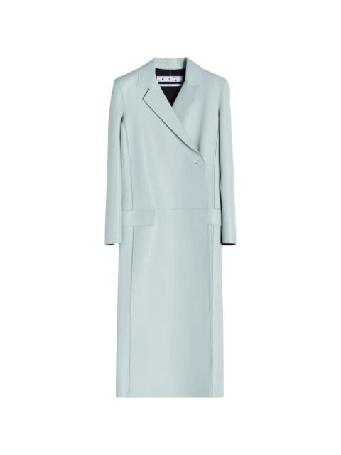 Off-White Cardbox leather coat