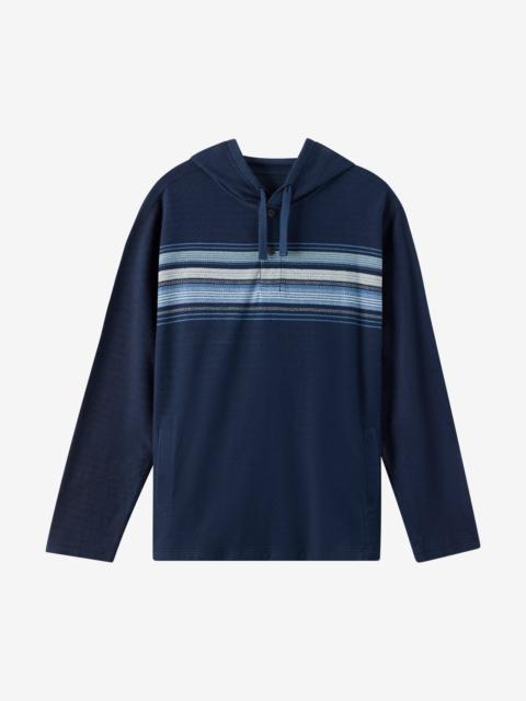 O'Neill Bavaro Block Striped Poncho Pullover Fleece