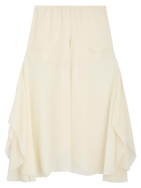 Silk-georgette culottes