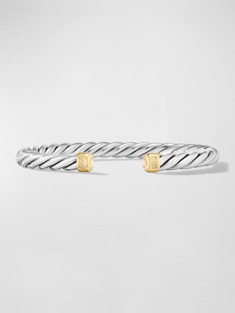 DAVID YURMAN 6mm Men's Cable Cuff Bracelet in Silver