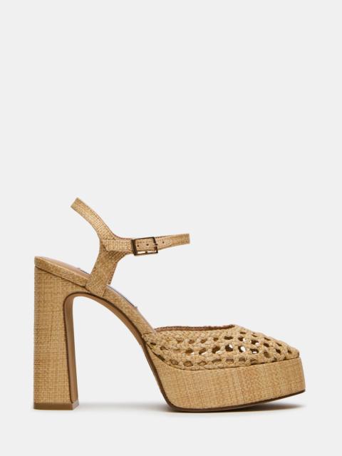 STEVE MADDEN LEXIE RAFFIA NATURAL