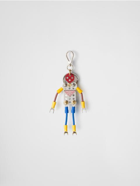 Prada Metal robot bag charm