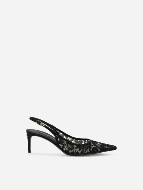 Dolce & Gabbana Lace slingbacks