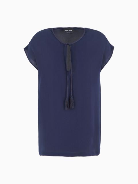 GIORGIO ARMANI Blouse in double silk georgette