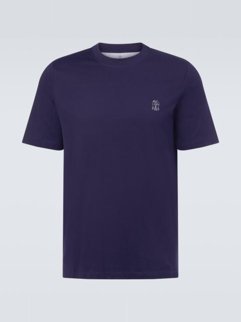 Brunello Cucinelli Printed cotton jersey T-shirt