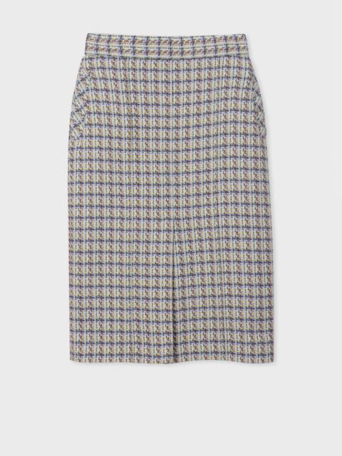 Paul Smith Tweed Knee-Length Skirt