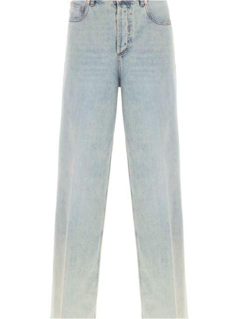 OVERSIZED JEANS WITH V DETAIL