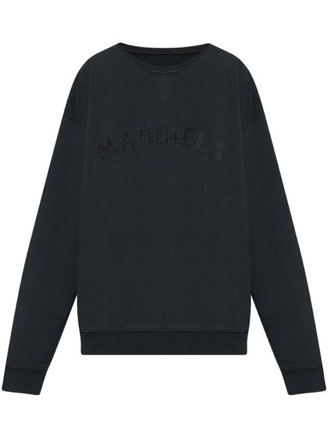 Maison Margiela logo-embroidered sweatshirt