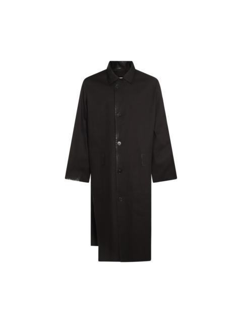 black cotton coat