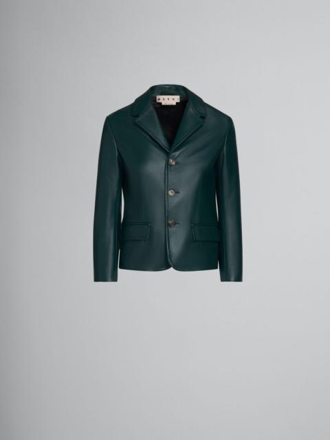 Marni GREEN LEATHER JACKET